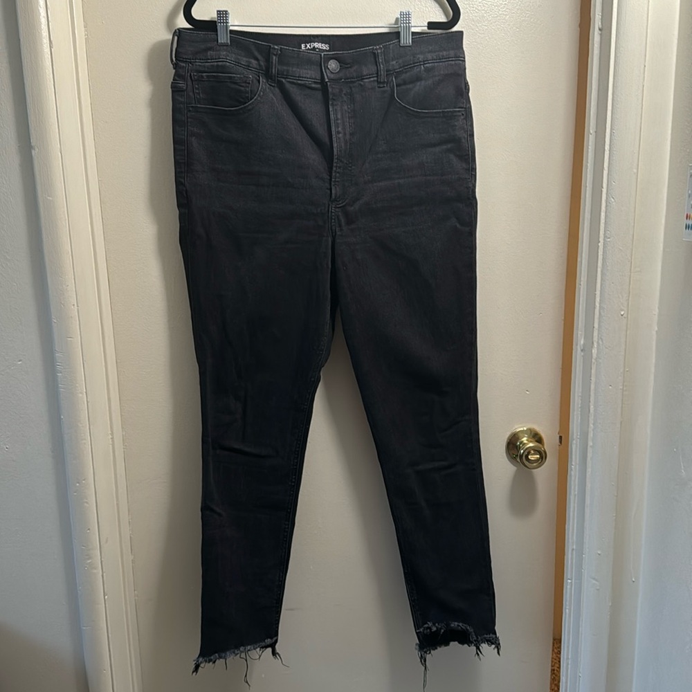 Express black wash jeans